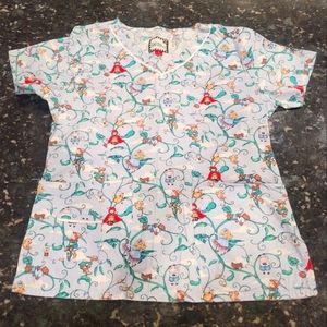 Nursey Rhymes Scrub Top ~ Small